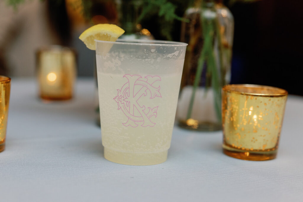Custom monogram cocktail cup