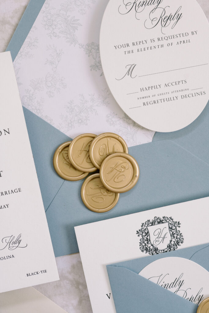 Custom gold wax seals