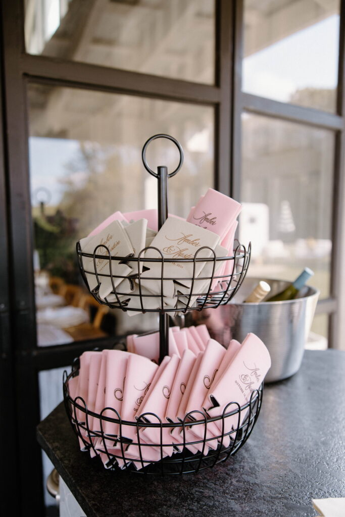 Personalized wedding cups and koozies for North Georgia wedding