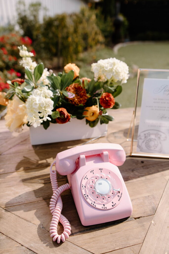 Phone guestbook at Meadows at Mossy Creek