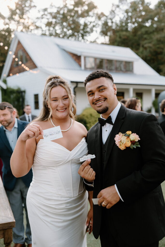 Interactive wedding guest experience vending machine in Cleveland Georgia